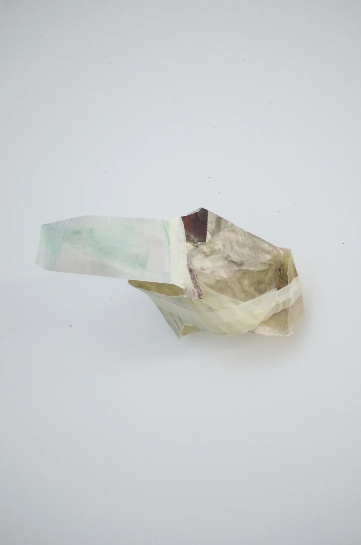 [32/19/43 cm] glued, stiffened, coloured textile waste - zoe bilgeri/ 2025/ zuerich